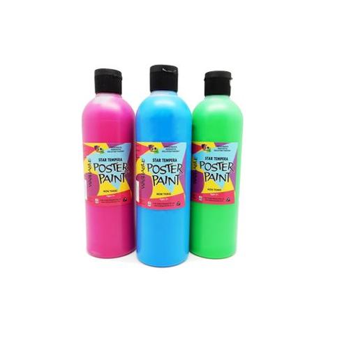 Star Tempera Fluro Pink 500 Ml
