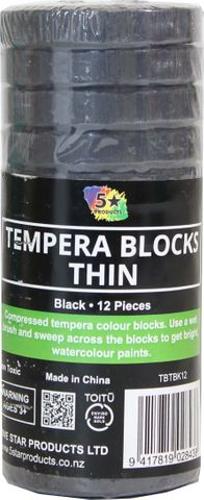 Tempera Block Thin Violet 12 Pcs