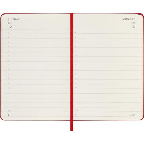 Moleskine Diary 12 Month Daily HC Pocket Scarlet Red 2026