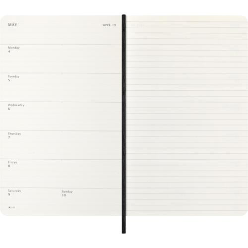 Moleskine Diary 12 Month Weekly + Notes HC Large P & E Mamba Black 2026