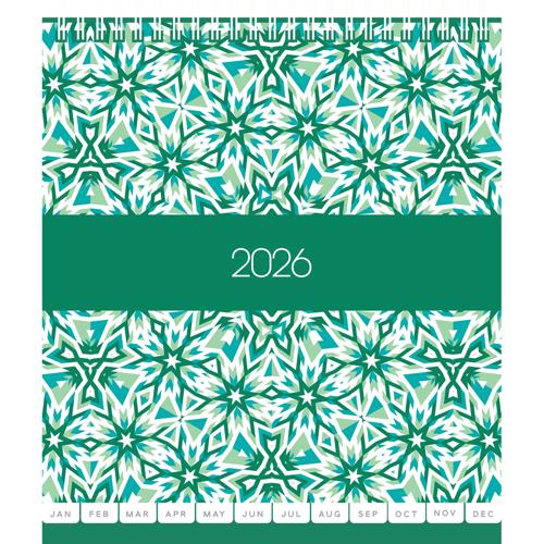Collins Desk Calendar Kaleidoscope 2026