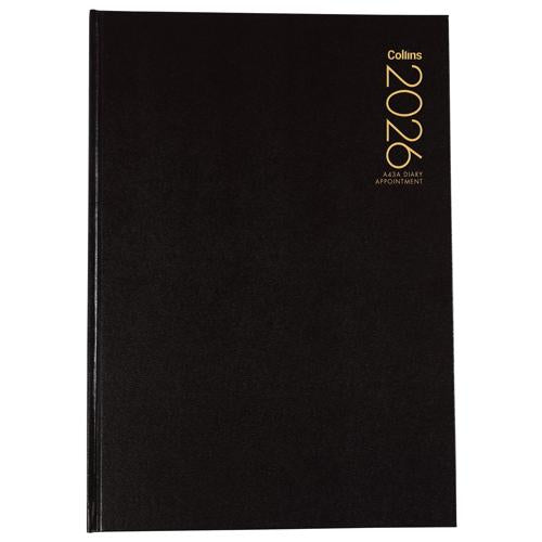 Collins Diary A43A Black Appointment 2026