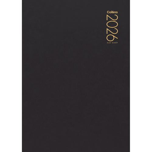 Collins Diary A43 Black 2026