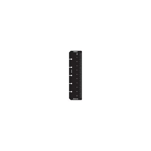 Filofax Accessory Ruler/Page Marker Mini Black
