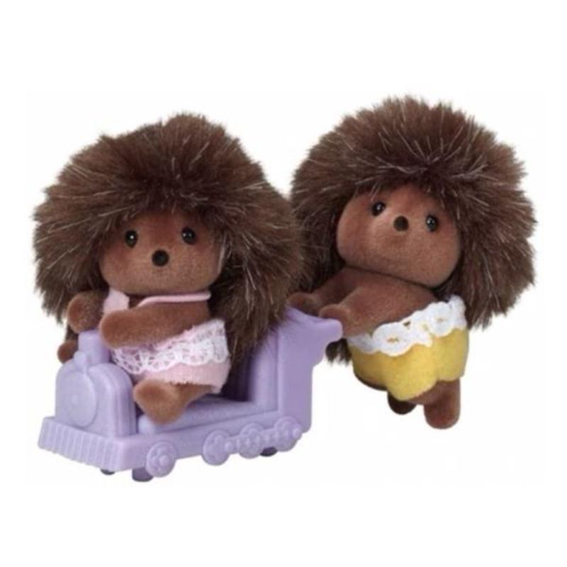 Sylvanian Families Hedgehog Twins with Ride-on