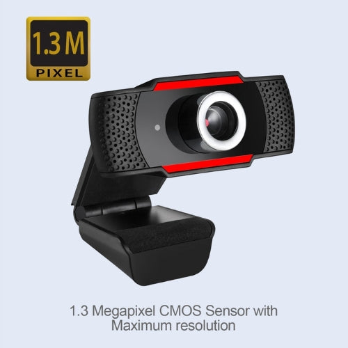 Adesso 720P HD Webcam, USB, Integrated Microphone CyberTrack H3