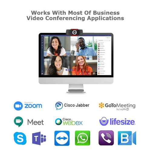 Adesso 720P HD Webcam, USB, Integrated Microphone CyberTrack H3