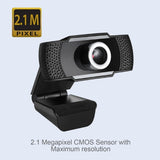 Adesso 1080P HD Webcam H4, USB, Built-In Microphone, CyberTrack H4