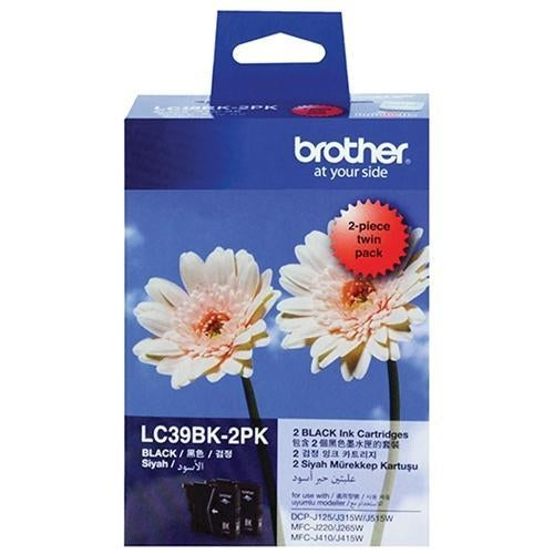LC39 / LC 39BK Black Brother Original Cartridge Twin Pack