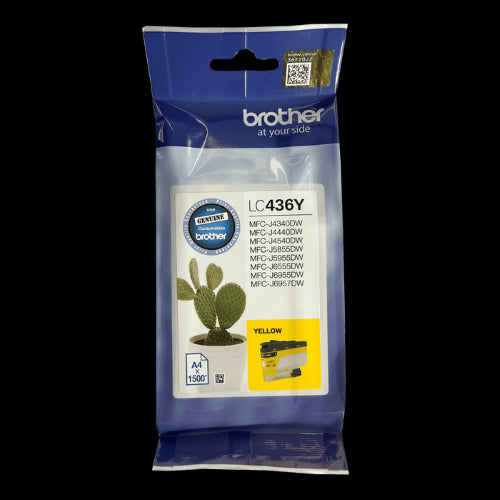 LC436 / LC 436 Brother Original Cartridge Yellow