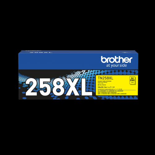 Brother TN258XL Genuine Yellow Toner Cartridge