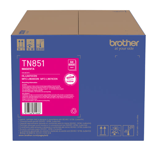 Brother TN851M / TN851 Magenta Toner
