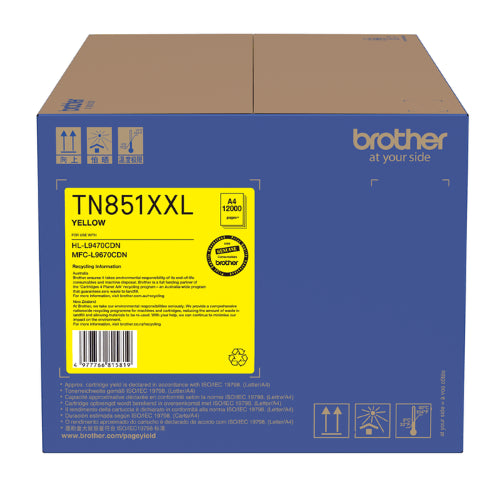 Brother TN851XXLY / TN851XXL Yellow Super High Capacity Toner