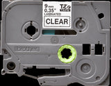 Brother TZe121 9mm TZ Tape Black on Clear