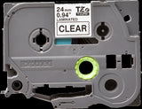 Brother TZe151 24mm TZ Tape Black on Clear