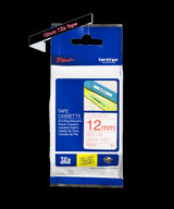 Brother TZe232 12mm TZ Tape Red on White
