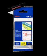 Brother TZe242 18mm TZ Tape Red on White