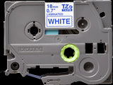 Brother TZe243 18mm TZ Tape Blue on White