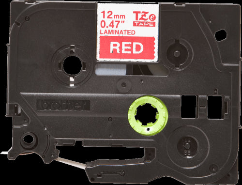 Brother TZe435 12mm TZ Tape White on Red