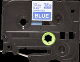 Brother TZe535 12mm TZ Tape White on Blue