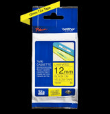 Brother TZe631 12mm TZ Tape Black on Yellow x 8 Metres
