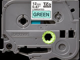 Brother TZe731 12mm TZ Tape Black on Green