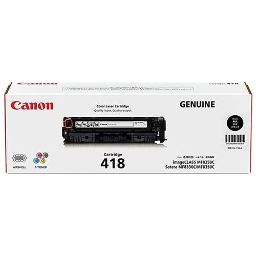 Canon 418 / Cart418BK Black Genuine Toner