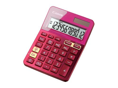 Canon LS123MPK Desktop Tax Calculator, Pink
