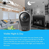 D-Link Compact Full HD Pan & Tilt Wi-Fi Camera