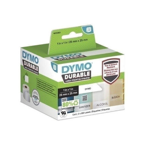 Dymo LabelWriter Durable Industrial Label, 25mm x 25mm (1933083)