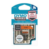Dymo D1 Black on Orange 12mm x 3m Label Tape