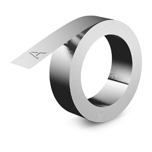Dymo 31000 Genuine Label Tape 12mm x 5m Non-Adhesive Aluminium, Box of 10