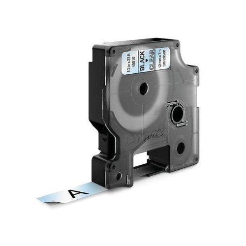 Dymo D1 Tape 12mm Black on Clear (45010)
