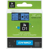 Dymo D1 Tape 12mm Black on Blue (45016)