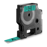 Dymo Black on Green 12mm x 7m Label Tape