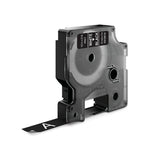 Dymo D1 Tape 12mm White on Black (45021)