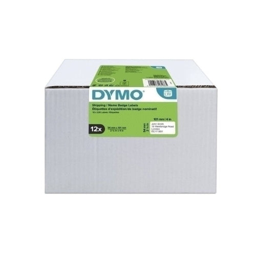 Dymo LW LabelWriter Shipping Label 54mm x 101mm, Pack of 12 Rolls (S0722420)