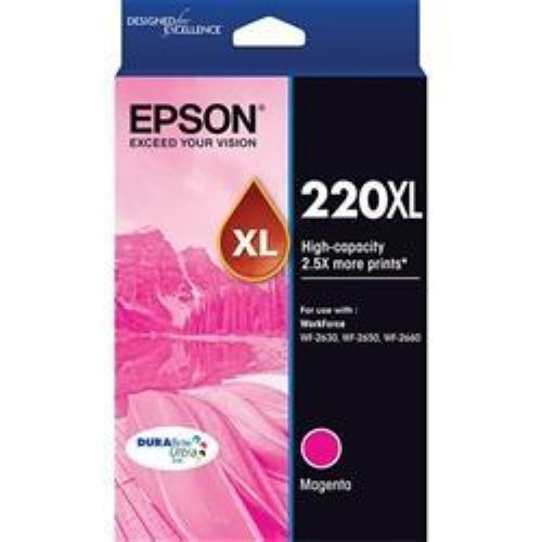 Epson 220 / 220XL Magenta High Capacity Original Cartridge