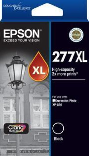 Epson 277 / 277XL Black High Capacity Claria Photo HD Original Cartridge