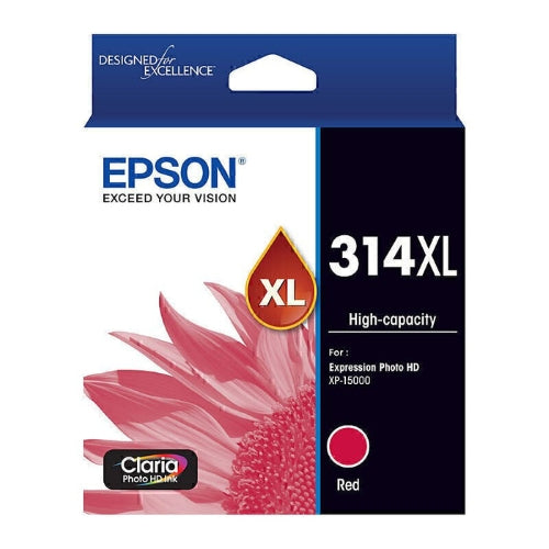 Epson 314 High Yield Red Ink Cartridge, Original
