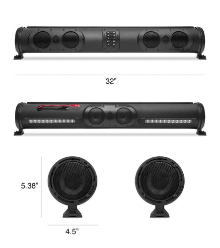 Ecoxgear SEDS32 SoundExtreme Waterproof Amplified Soundbar