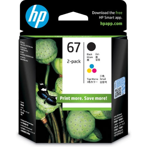 HP 67 Genuine Colour and Black Ink, Combo Pack