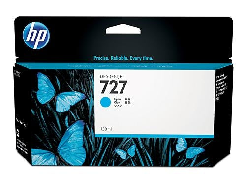 HP 727 Cyan Ink Cartridge, 130ml (B3P19A)