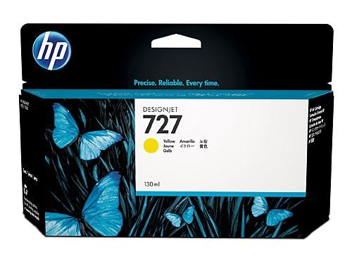 HP 727 Yellow Ink Cartridge, 130ml (B3P21A)
