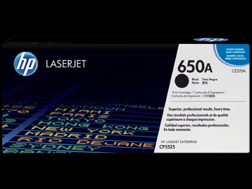 HP 650A / CE270A Black Original Toner
