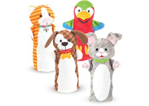 Melissa & Doug  -  Hand Puppets - Playful Pets