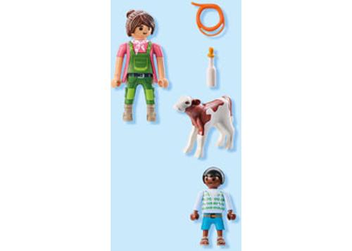 Playmobil - Farmer with Calf