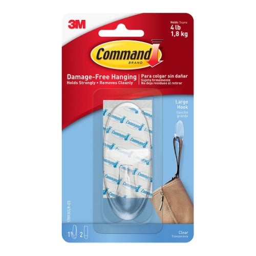 3M Command Hook 17093CLR-ES Large Clear