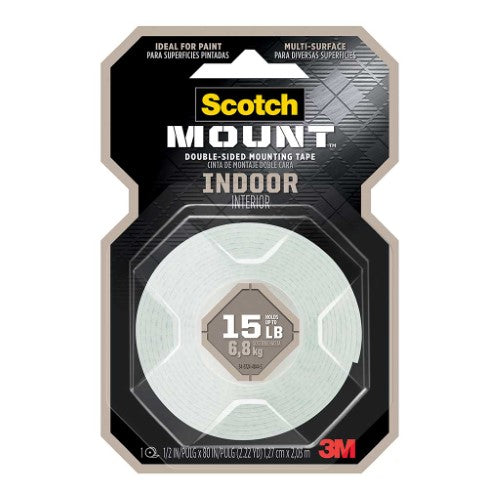 3M Scotch Indoor Mounting Tape 110P 12.7mmx1.9m