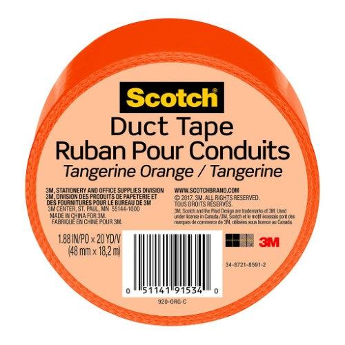 Scotch Duct Tape 920-ORG 48mm x 18.2m Tangerine Orange
